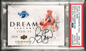 2012 Upper Deck Exquisite Larry Bird DREAM SEASONS /35 PSA 10 Auto On Card POP 1