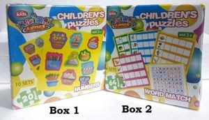 Kinder Kinder Puzzles Zahl Bilder Puzzle Wortspiel Lernen Lernspielzeug - Bild 1 von 3