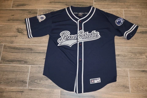Penn State Nittany Lions Colosseum Athletics NCAA Baseball Jersey Sewn XL Navy Cover