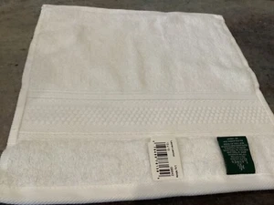 NWT Ralph Lauren Lawton Washcloth 100% Cotton Color Lily White - Picture 1 of 3
