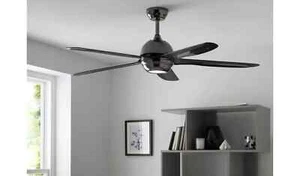Argos Home Modern Remote Control Ceiling Fan - Black (Opened Box Tested) - Picture 1 of 6
