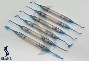 Dental Composite Filling Instrument Blue Titanium Coated Kit Restorative CE - Picture 1 of 3
