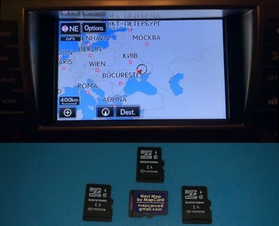 European Map for American Lexus Gen 08 09 New 2021 MicroSd Card - Image 1 of 4