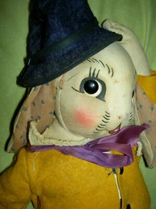 1943 Georgene Averill, "Uncle WIGGILY" cloth doll with original clothing & hat - Picture 1 of 24