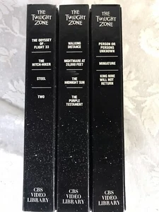 The Twilight Zone VHS 3 Tapes 11 Movies (See Description) - Foto 1 di 2