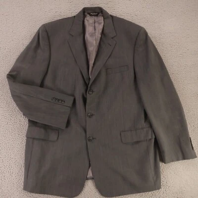Jos A Bank Jacket XL Gray 100% Worsted Wool Twill Blazer Sport Coat 46L - Image 1 of 4