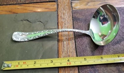 😘 ROGERS & HAMILTON ANTIQUE c1893! MAJESTIC SILVERPLATED GRAVY 🤎 LADLE - Image 1 of 4