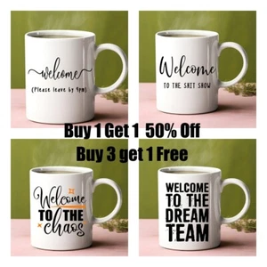 Welcome, please Leave by 9pm Chaos Show Dream Team 11oz Gift Mug Tea Coffee Mugs - Picture 1 of 11