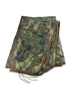 USGI Military Woodland Camo Poncho Liner WOOBIE Army Blanket NEW WITH TAGS - Picture 1 of 3