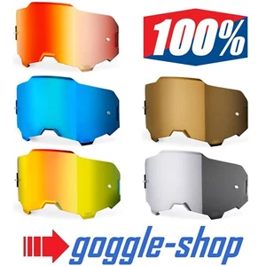 100% Armega / ARmatic Motocross Goggle Genuine Ultra HD Mirror Lenses - Picture 1 of 6