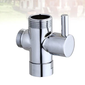 Adaptador de válvula en T ángulo de tres vías ajustable varita de ducha baño apagado - Imagen 1 de 12