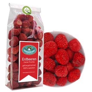 Gefriergetrocknete Erdbeeren 100% natürlich - ohne Zusätze | PeppermintMan - Bild 1 von 5