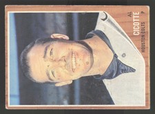 Al Cicotte 1962 Topps #126 Houston Colt .45s VG ST MK a