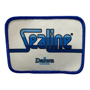 Daiwa Rods and Reels Sealine Fishing Reel Souvenir Printed Patch Badge 4 X 3 In - Picture 1 of 3