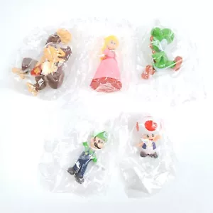 Nintendo Mini Figures Luigi Yoshi Donkey Kong Princess Peach Toad - Picture 1 of 3