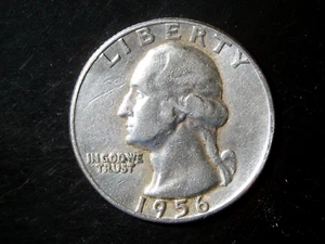 1956 WASHINGTON QUARTER #2 - Picture 1 of 2