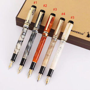 New Kaigelu 316 Celluloid Fountain Pen, Iridium EF/ F/ M Nib Writing Gift Pen