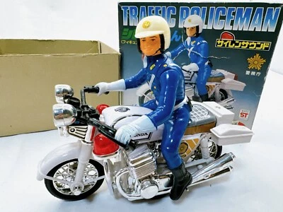 Shirobai-Kun Policía de Tráfico Sirena de Fricción Sonido Hecho en Japón De Colección 1987 Foto 1 de 4
