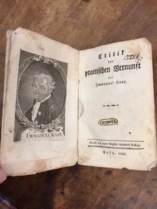 Immanuel Kant / KRITIK DER PRAKTISCHEN VERNUNFT CRITITQUE OF PRACTICAL REASON - Picture 1 of 6