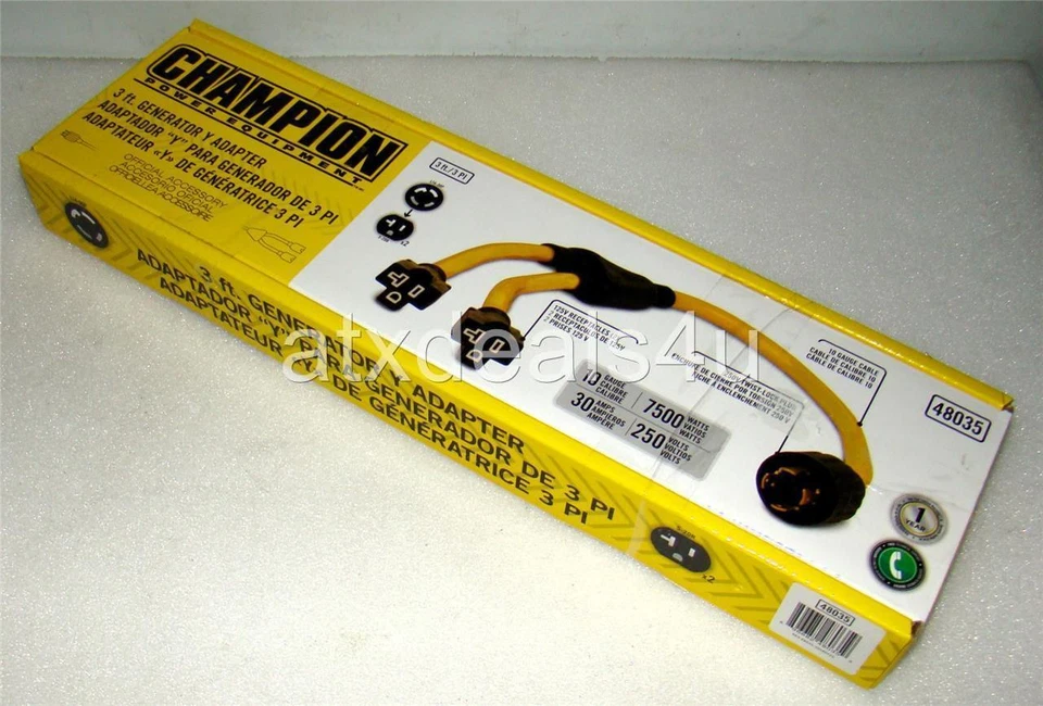Champion Power Equipment 48035 3FT Generator Y Adapter New Other - Image 1 of 1