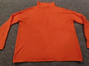 French Connection Womens Sweater Extra Small orange pullover stretch - Picture 1 of 12
