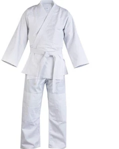 Uniforme de Judo, Tejido Individual 450 gramos Blanco niños/Adultos - Imagen 1 de 4