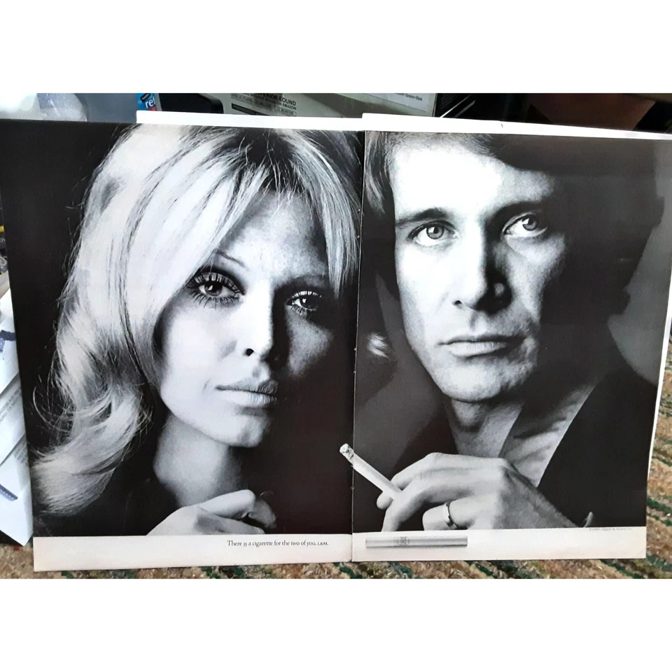 L&M Cigarettes 1969 anuncio impreso vintage original The Two Of You Foto 1 de 1