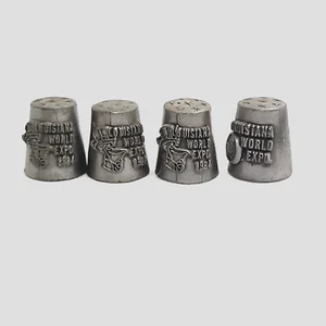 Pewter Thimbles World Fair Exposition 1984 New Orleans Set of 4 - Picture 1 of 9