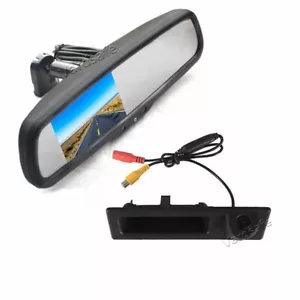 Reverse Camera & Mirror Monitor for BMW F10 F11 F15 F22 F23 F25 F26 F30 F31 F34 - Picture 1 of 8