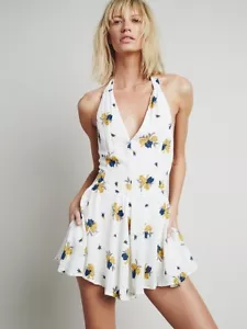 NWT!! Free People Smooth Talker Halter Romper Size 10 - Picture 1 of 5