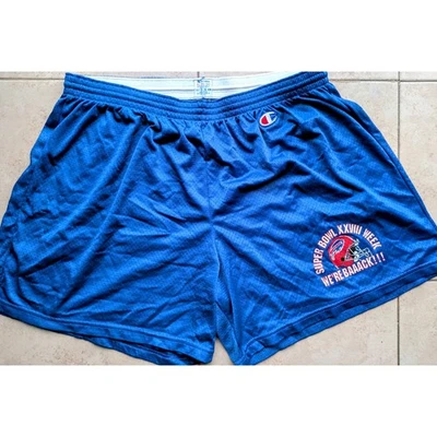 Buffalo Bills 90s CHAMPION shorts Super Bowl XXVIII 28 XL pants blue NFL vtg - Image 1 of 4