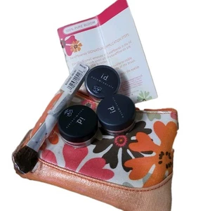 3X bareMinerals Glimer Joy, glimpse Petal, Eyeshadow Silk Rose & Blending Brush - Picture 1 of 7