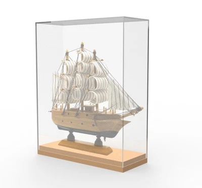 FIXTUREDISPLAYS 11X4.2X14.4" Acrylic Family Large Size Cereal Box Display Trophy Figurine Book