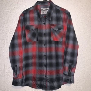 Dixxon Flannel Co. Form and Function Women’s Gray/Red Plaid Button Up Shirt XL - Picture 1 of 7