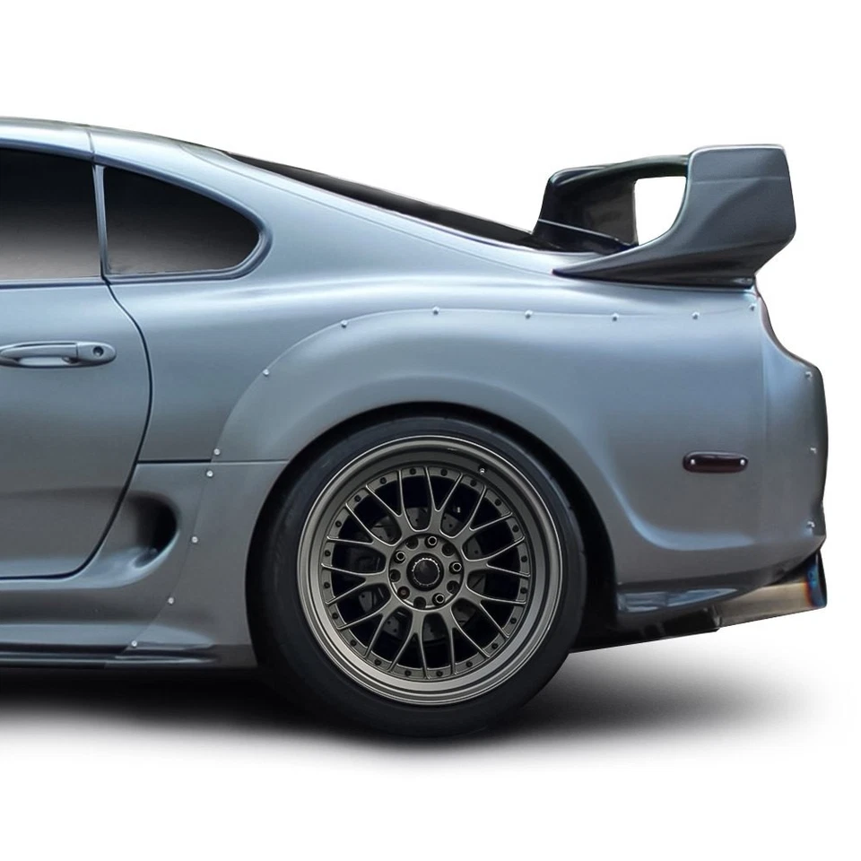 For Toyota Supra 93-98 Rear Fender Flares RD-X Style Fiberglass Wide Body Rear Foto 1 de 4