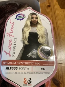 BOBBI BOSS Lace Front Synthetic Wig MLF335 Sonya - color 99J - NIB - Picture 1 of 10