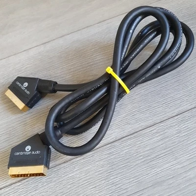 Cambridge Audio Premium SCART Lead Gold Plated 1.5 m DVD BLURAY VHS VCR SKY TV - Image 1 of 4