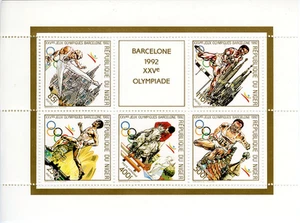 Níger 1990 Imperf. Juegos Olímpicos Barcelona 1992 (657) Bloque Colectivo Nº 1099 - Imagen 1 de 1