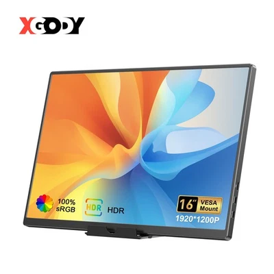 16" Portable Monitor Type C Gaming Screen 1920*1200p Display 100% sRGB Monitors - Image 1 of 4