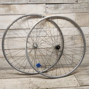 1990er Rigida Alloy 700C Laufradsatz HB-RM40 8 Gang Rennrad Vorderrad Hinterrad - Bild 1 von 14