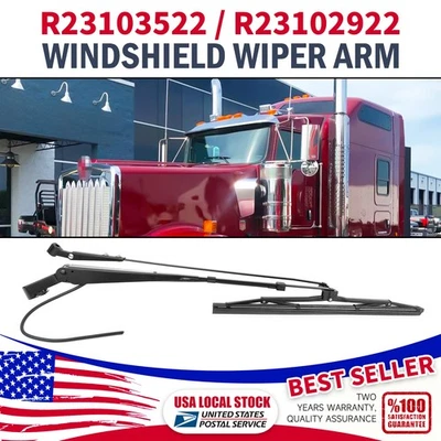 Windshield Wiper Arm R23103522, R23102922 FOR Kenworth T800  W900 2001-2020 NEW - Image 1 of 4