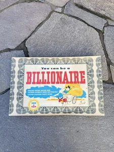 Vintage 1956 You Can Be A Billionaire Complete Board Game - Picture 1 of 5