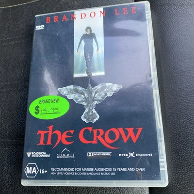 The Crow - Brandon Lee, Alex Proyas - DVD Region  4 Mint Disc Free Postage - image 1 of 4