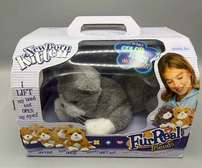 VTG Hasbro FurReal Friends Grey NewBorn Kitten, Tiger Electronics (2003) - NEW - Image 1 of 4