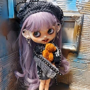 Bambola ghiacciata personalizzata stile horror OOAK Art Doll Neo Blythe taglia con vestito artista nuova - Foto 1 di 6
