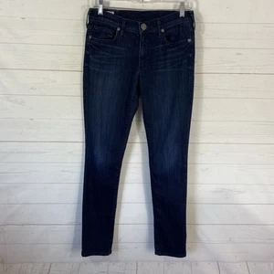 True Religion Womens Halle Skinny Jeans Size 27 Blue Stretch Pockets Cotton Blnd - Picture 1 of 15