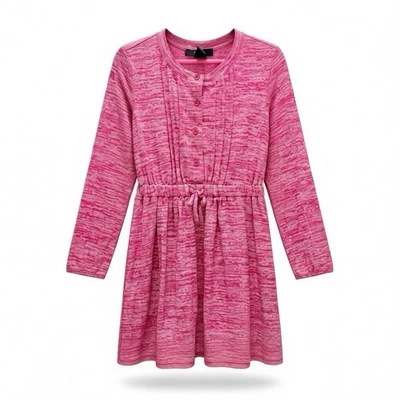 Gap 女孩休闲连衣裙长袖粉色 4-5 码 — 第 1/4 张图片