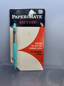 Vintage PaperMate Double Heart Türkis Kugelschreiber Ninety-Eight Neu aus altem Lagerbestand selten - Bild 1 von 8