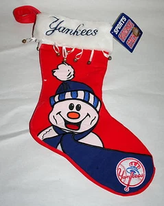 NY New York Yankees Baseball Team MLB Christmas 16" Stocking New Tags $22 Value - Picture 1 of 1