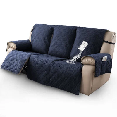 Capa reclinável assento triplo antiderrapante 100% impermeável, proteção para decoração de casa - Imagem 1 de 4